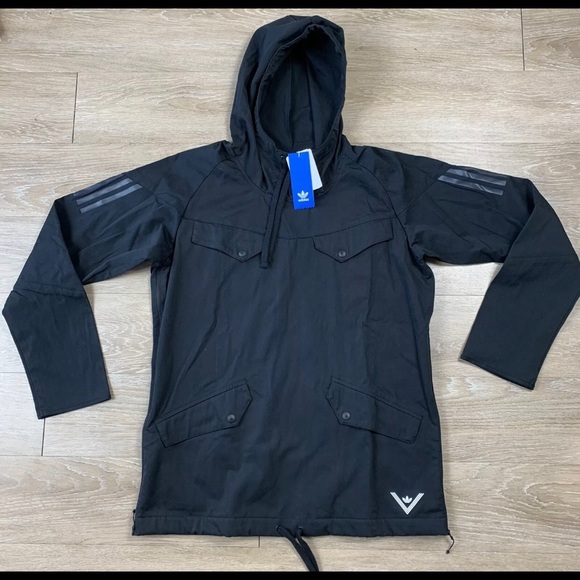 adidas white mountaineering pullover jacket